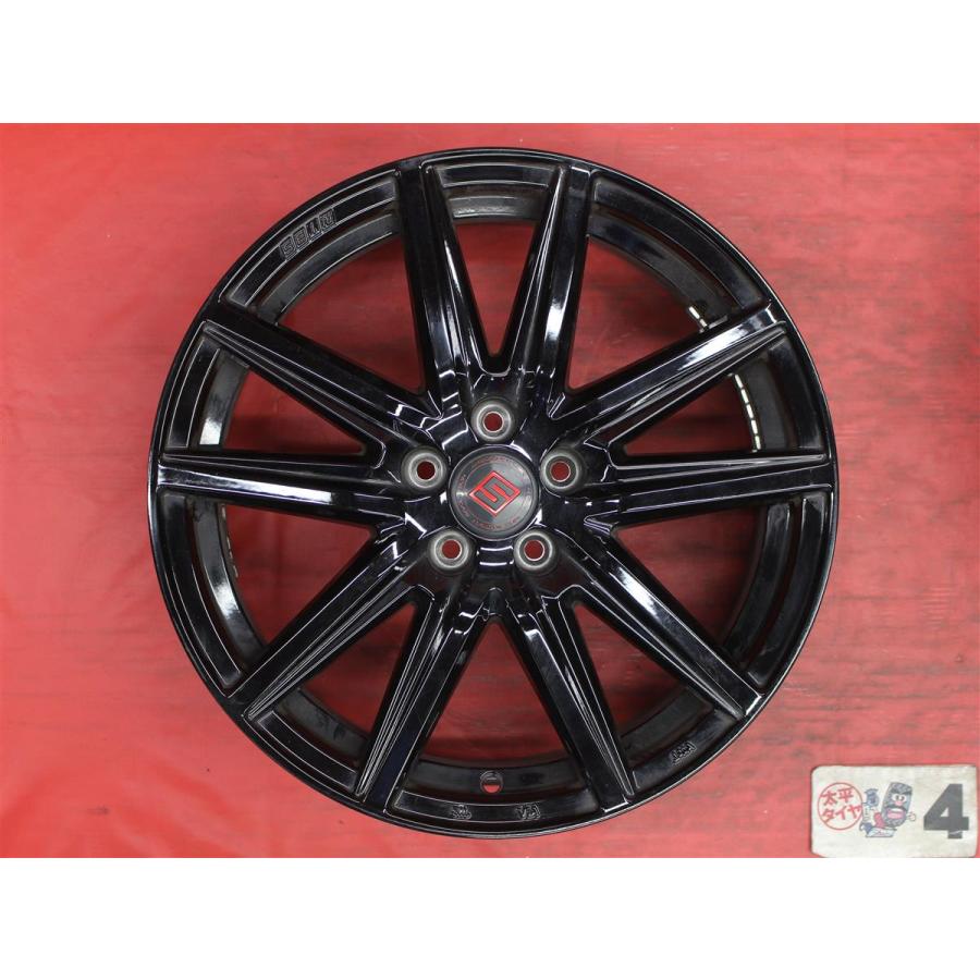 激安 4本SET】SEIN(ザイン) SS 黒 アルミホイール 中古品 17インチ 7J
