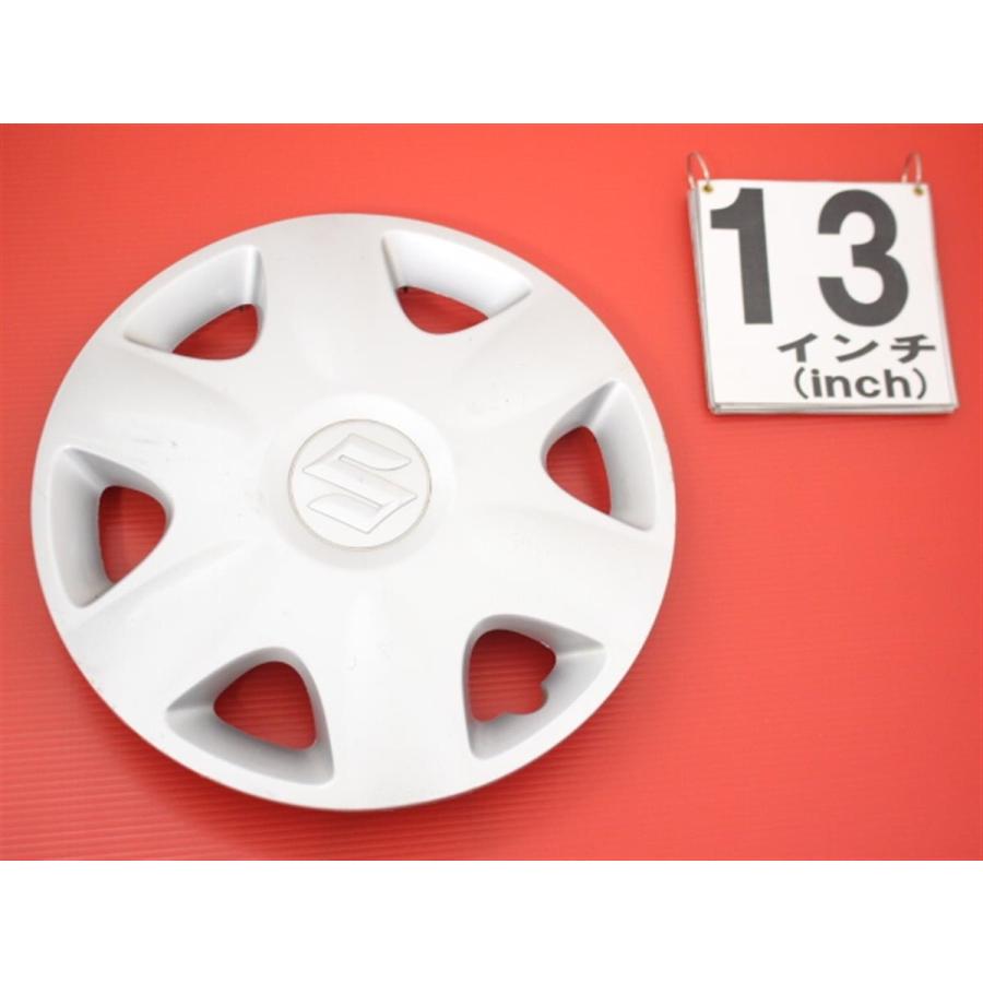 スズキ　ワゴンR フルホイールキャップ ホワイト/グレー 1枚 スズキ ワゴンR 純正 中古 ホイール フルキャップ センターカバー