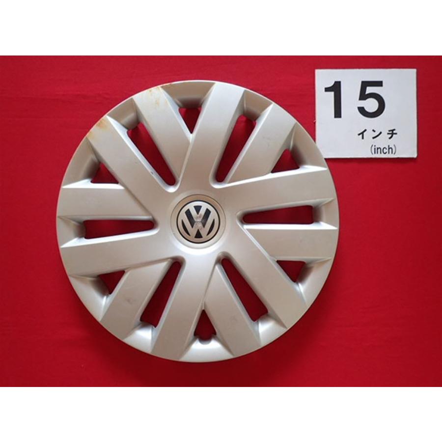 1枚 フォルクスワーゲン ポロ 6R VW 15インチ 純正 中古 フルホイール 