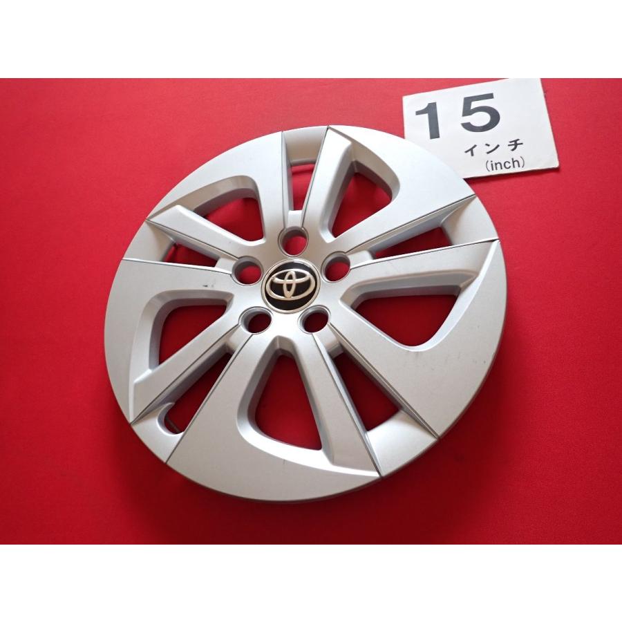 15インチ★トヨタ☆50系プリウス★純正☆タイヤ&ホイール（専用ホイールカバー付き）★4本セット☆ 1枚 トヨタ 50プリウス 15インチ 純正 中古 フルホイールキャップ