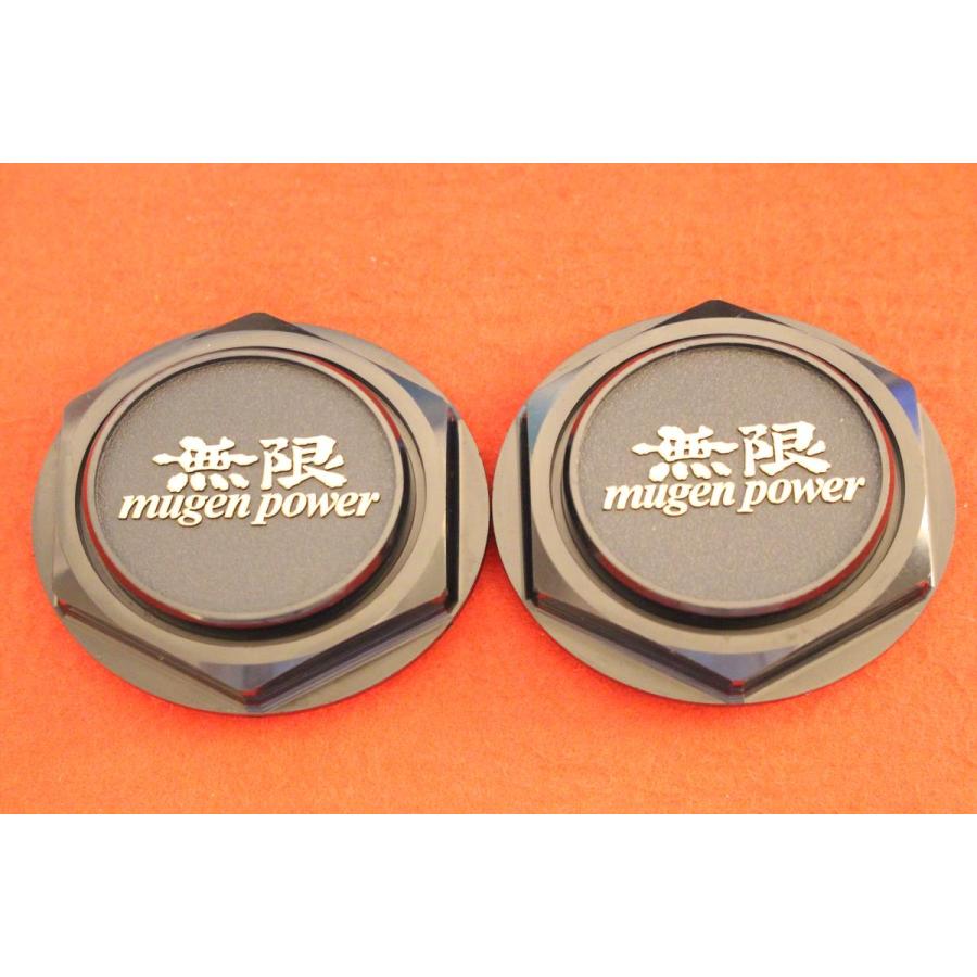 2枚 無限 CF-48 MUGEN 社外 中古 ホイール センタープレート センター 