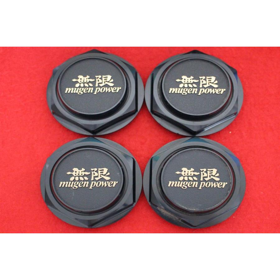 4枚 無限 CF-48 MUGEN 社外 中古 ホイール センタープレート センター 