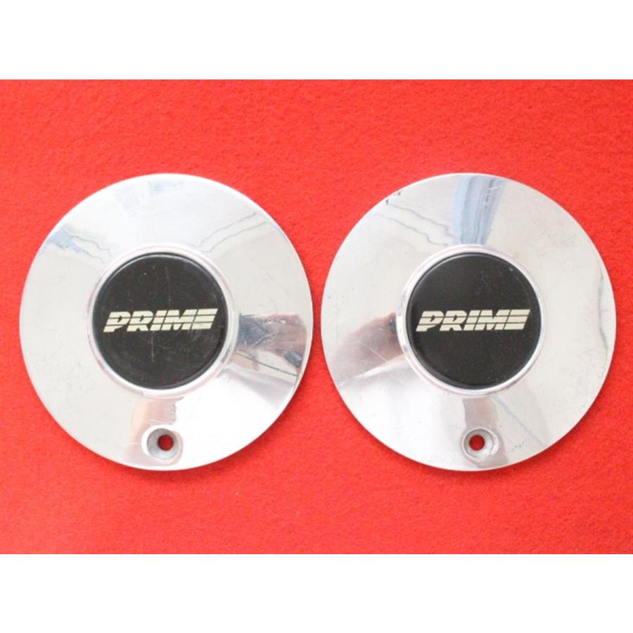 2枚 PRIME 社外 中古 ホイール センターキャップ センターカバー 