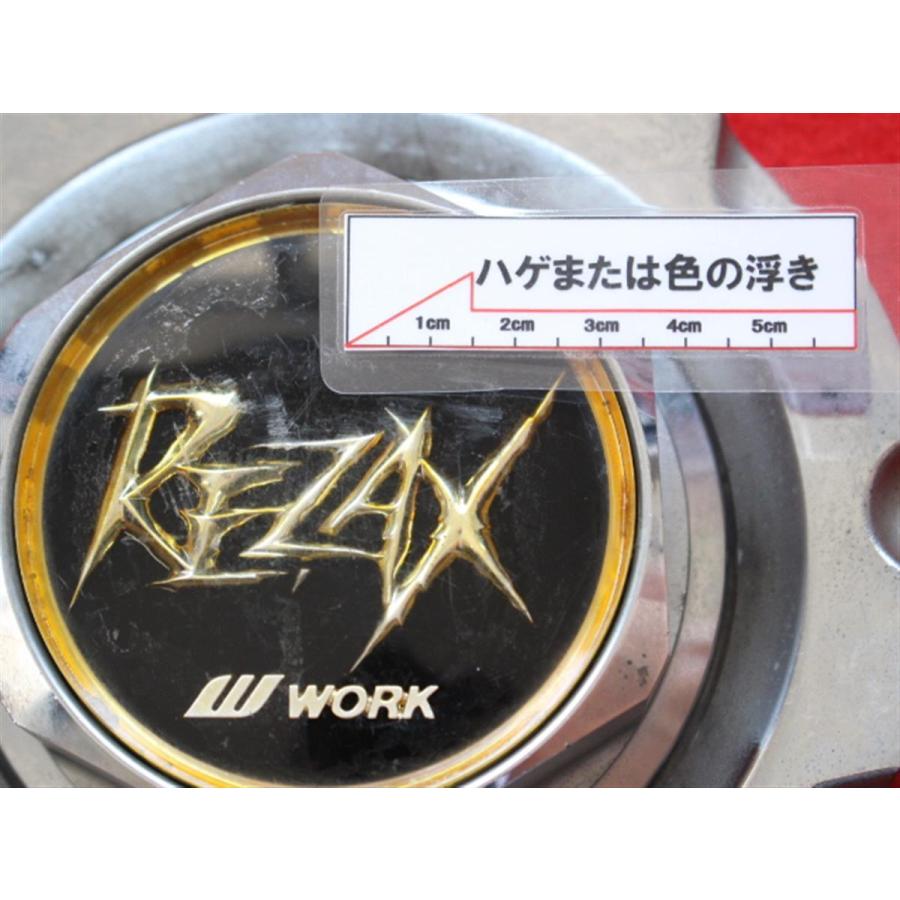 1枚 REZAX WORK 社外 中古 ホイール センターキャップ センターカバー 