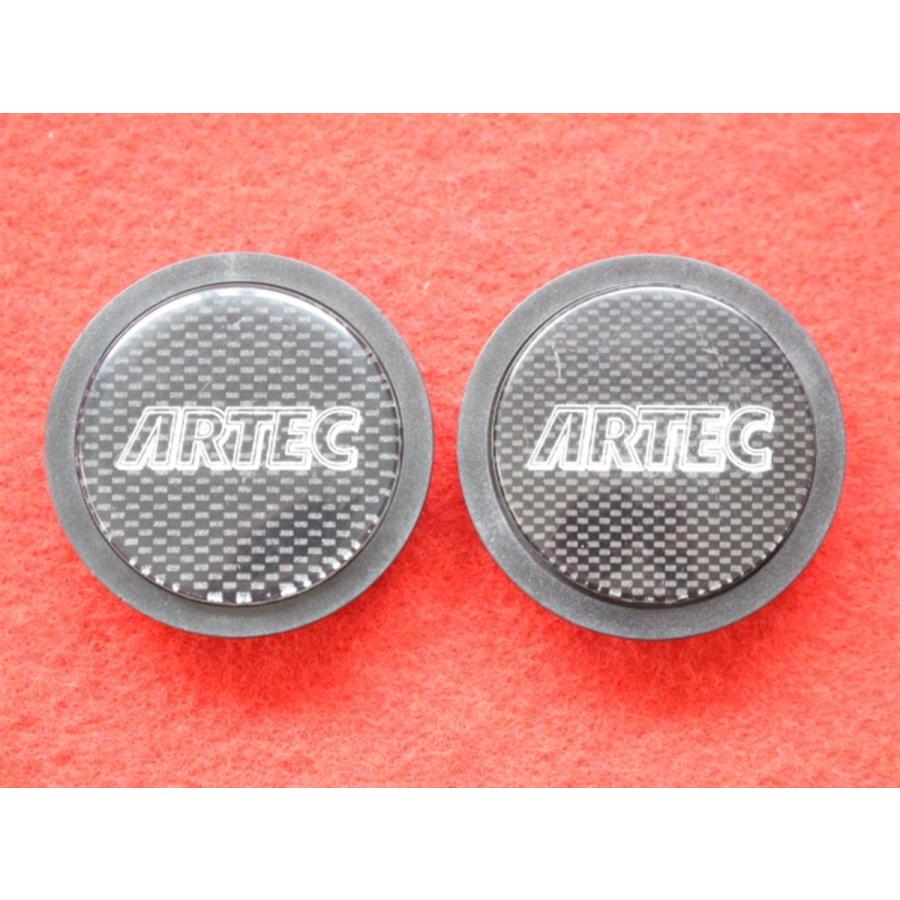 2枚 ARTEC 社外 中古 ホイール センターキャップ センターカバー