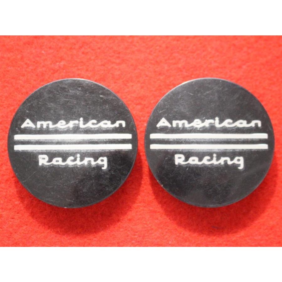 2枚 American Racing 社外 中古 ホイール センターキャップ センター 