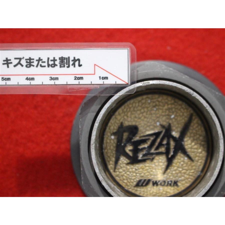 2枚 REZAX WORK 社外 中古 ホイール センターキャップ センターカバー 