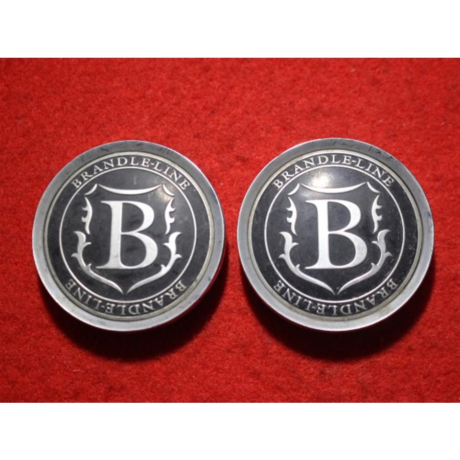 2枚 BRANDLE-LINE 社外 中古 ホイール センターキャップ センター
