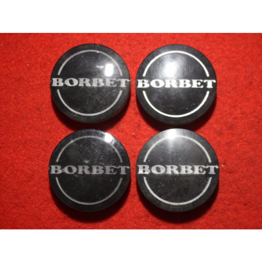 4枚 BORBET 社外 中古 ホイール センターキャップ センターカバー 