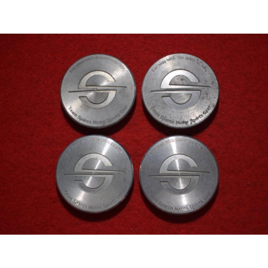 4枚 Team Sparco 社外 中古 ホイール センターキャップ センターカバー 