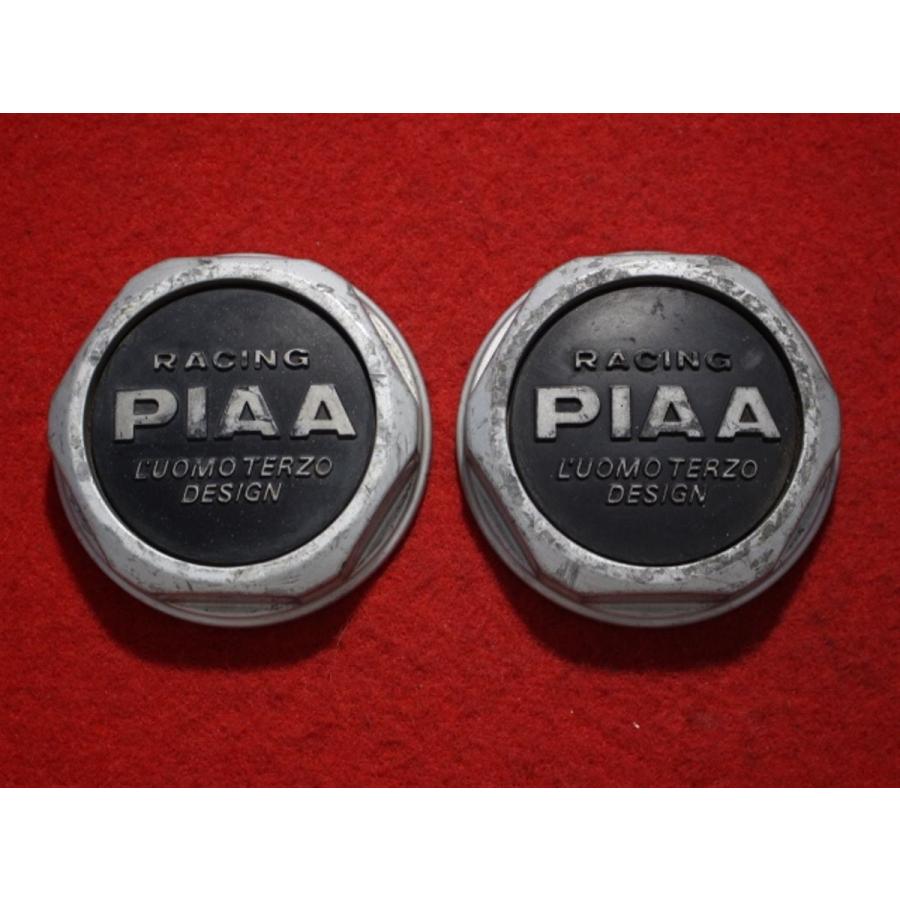 PIAA 2本 ② 2枚 RACING PIAA 社外 中古 ホイール センターキャップ センター