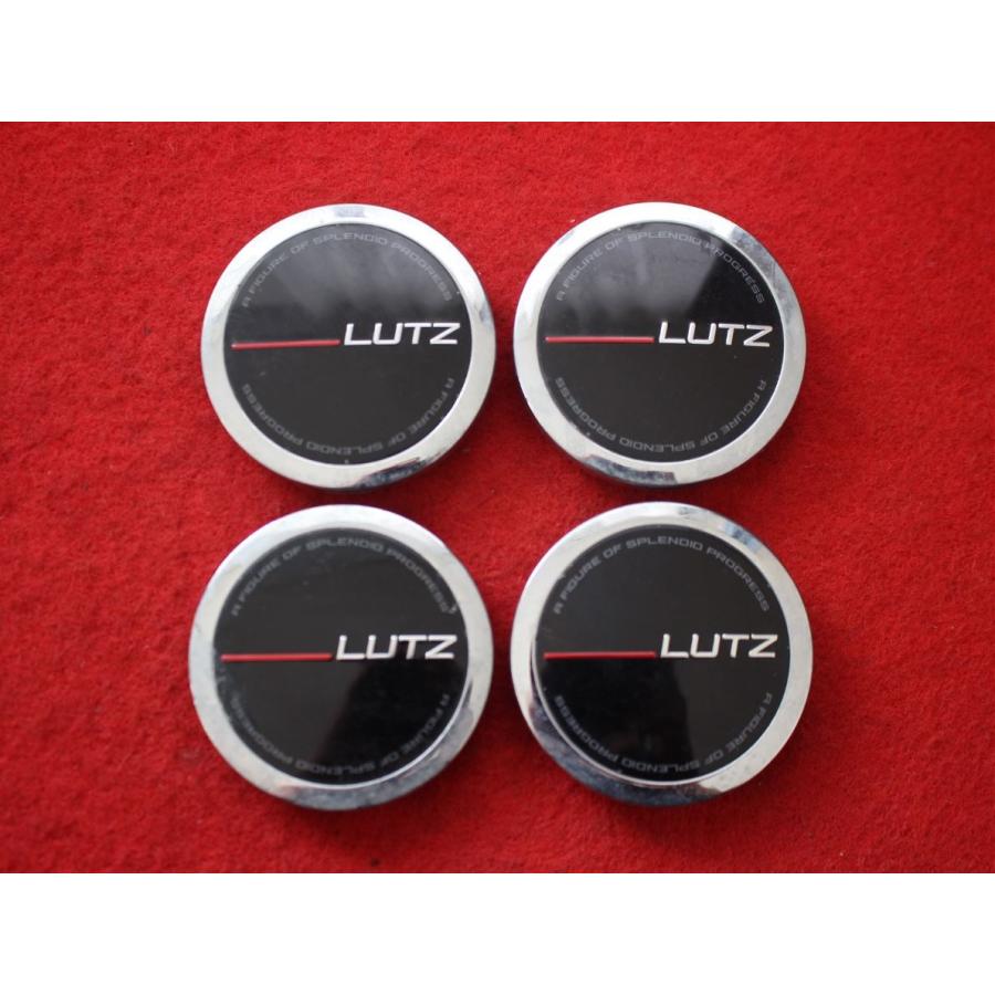 4枚 LUTZ 社外 中古 ホイール センターキャップ センターカバー 