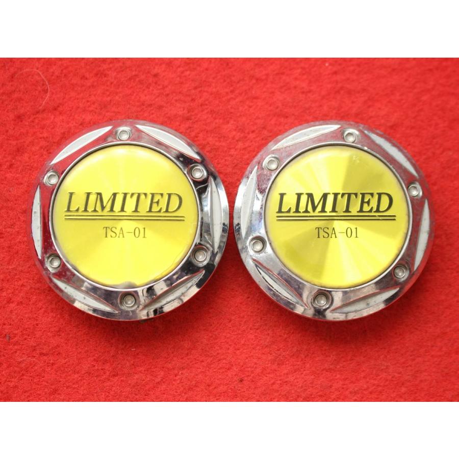 2枚 LIMITED TSA-01 社外 中古 ホイール センターキャップ 2枚 LIMITED TSA-01 社外 中古 ホイール センターキャップ