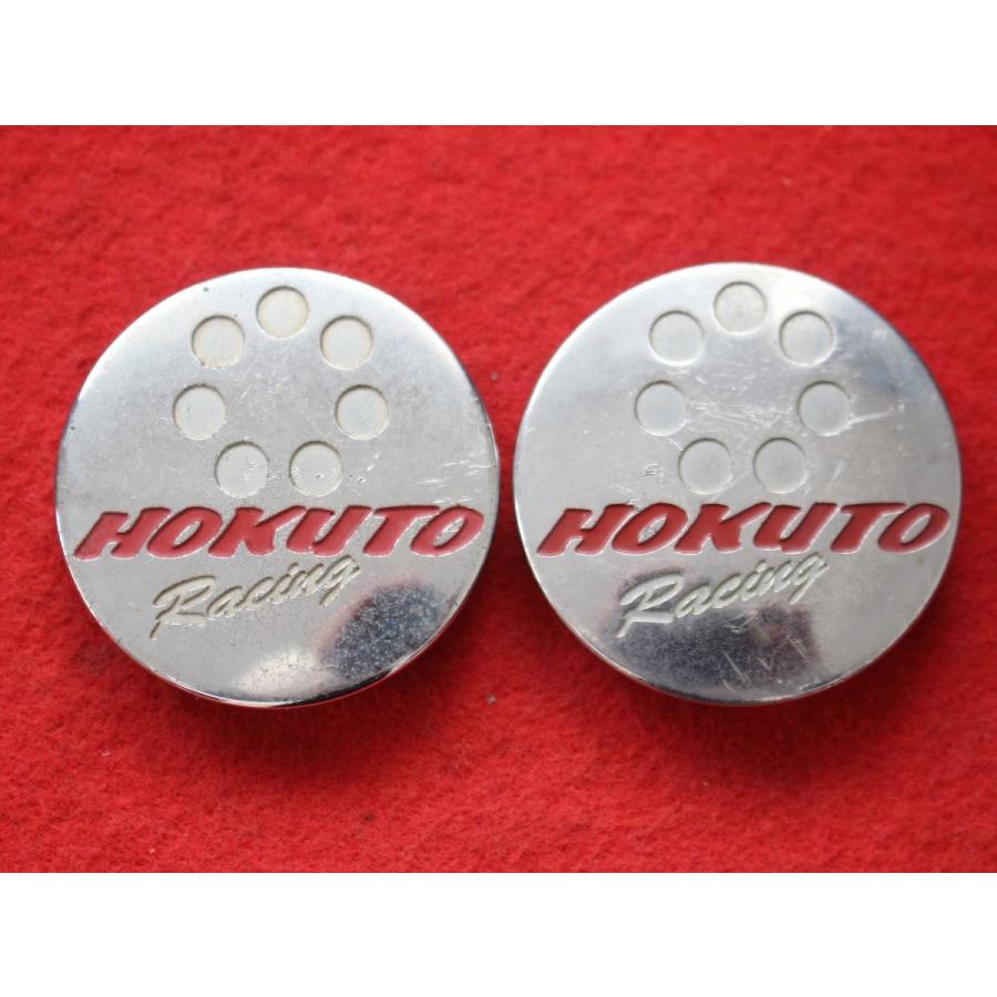 2枚 HOKUTO Racing 社外 中古 ホイール センターキャップ センター