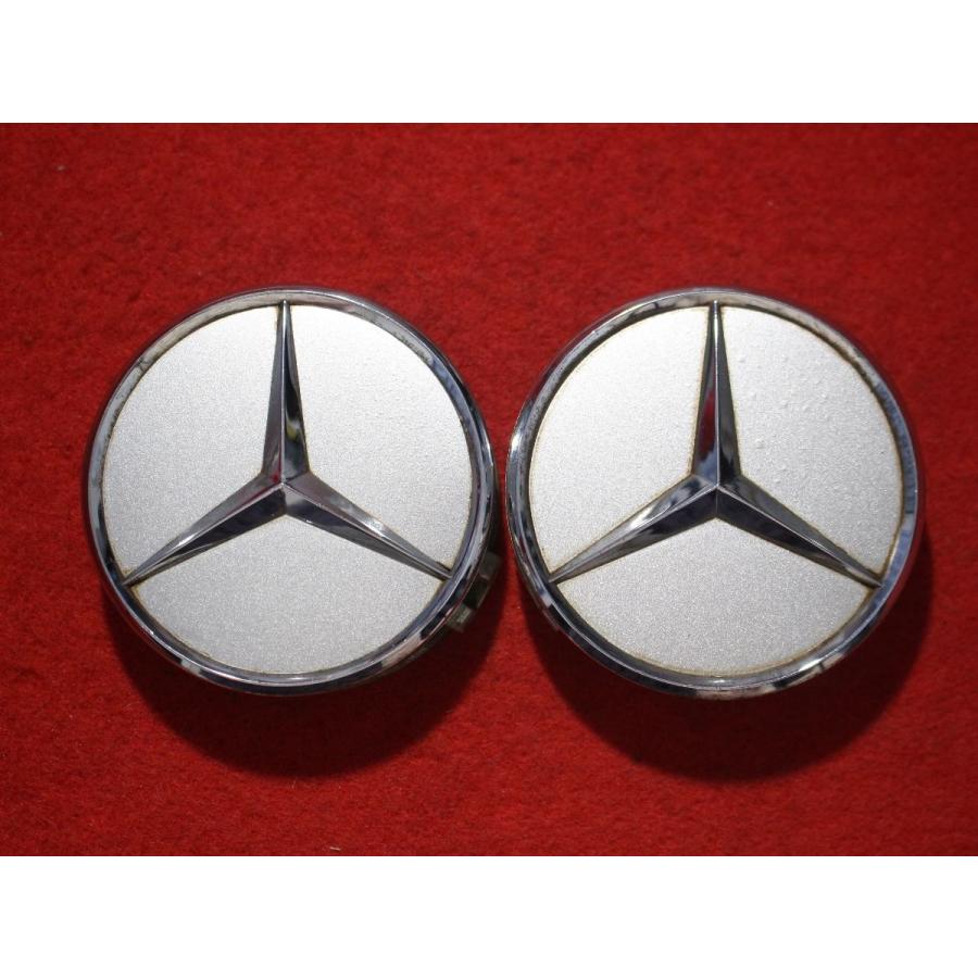 2枚 メルセデスベンツ 純正 中古 ホイール センターキャップ センター 