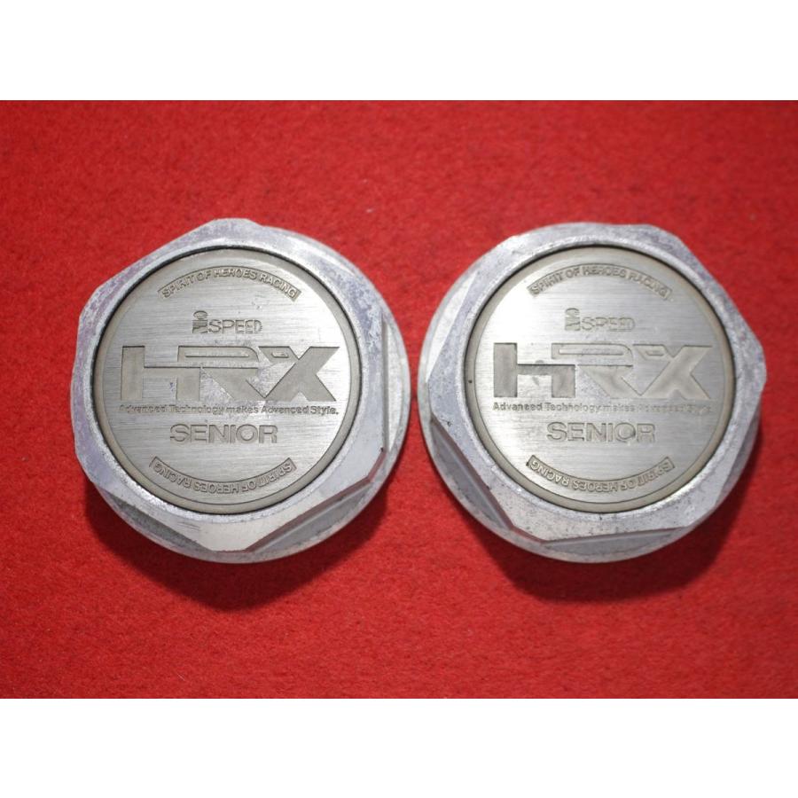 2枚 HRX SENIOR 社外 中古 ホイール センターキャップ センターカバー 