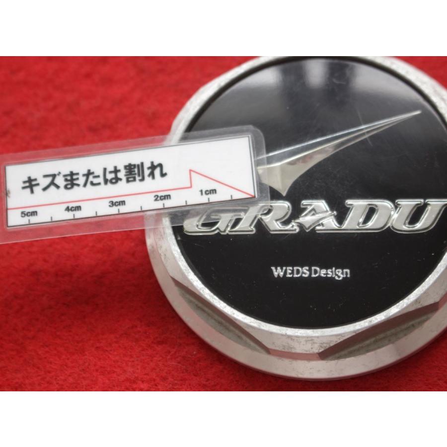 1枚 GRADU WEDS Design 社外 中古 ホイール センターキャップ センター