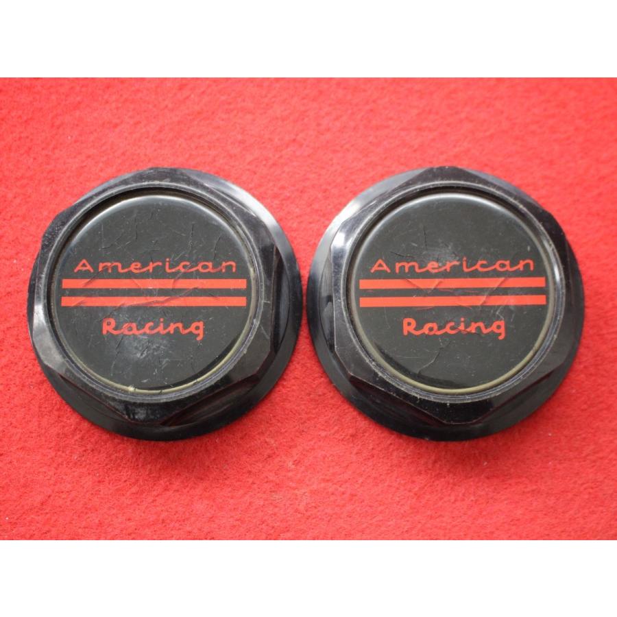 2枚 American Racing 社外 中古 ホイール センターキャップ センター 