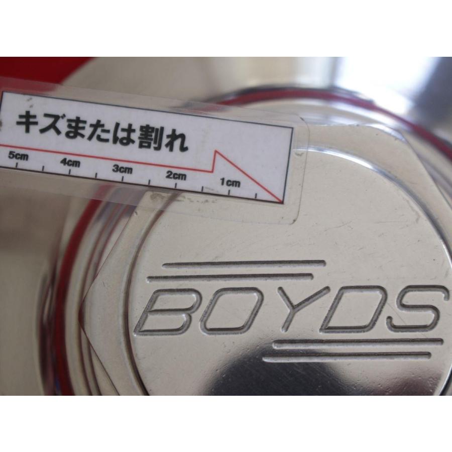 4枚 BOYDS ボイド ビレット 社外 中古 ホイール センターキャップ