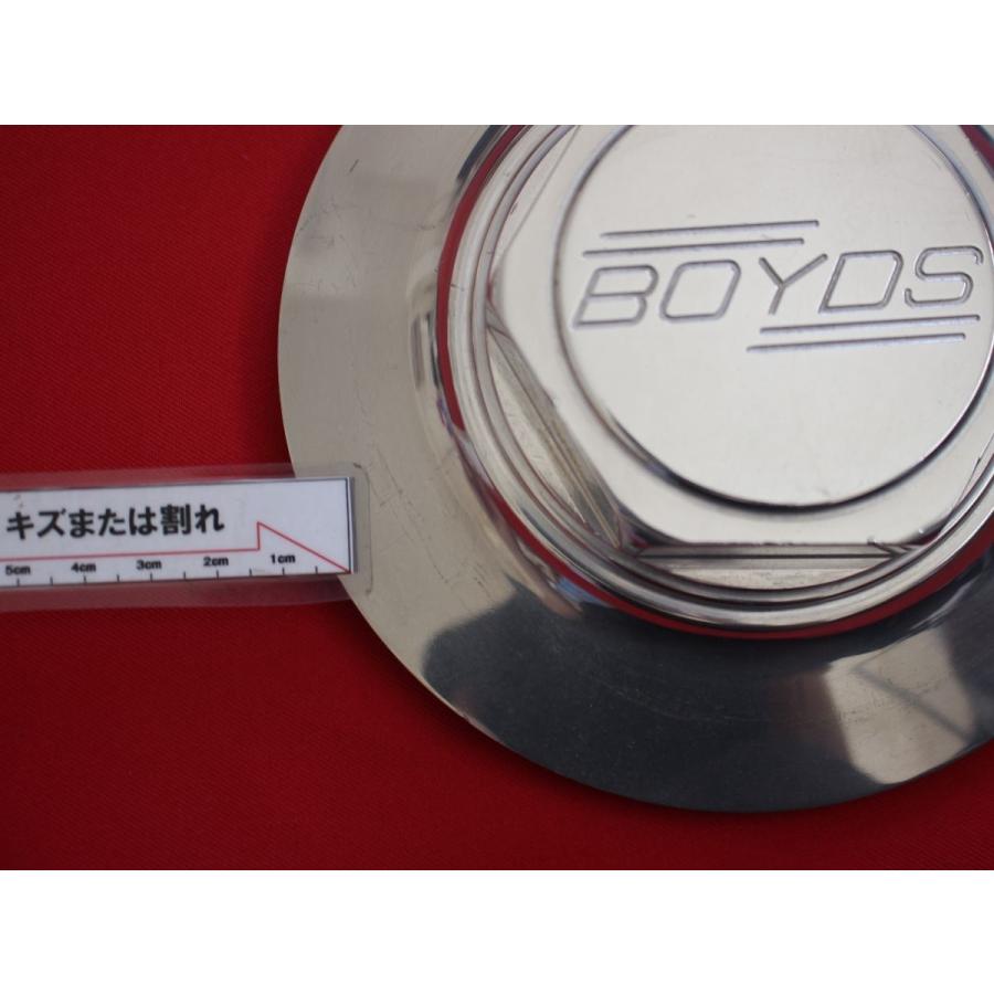 4枚 BOYDS ボイド ビレット 社外 中古 ホイール センターキャップ 