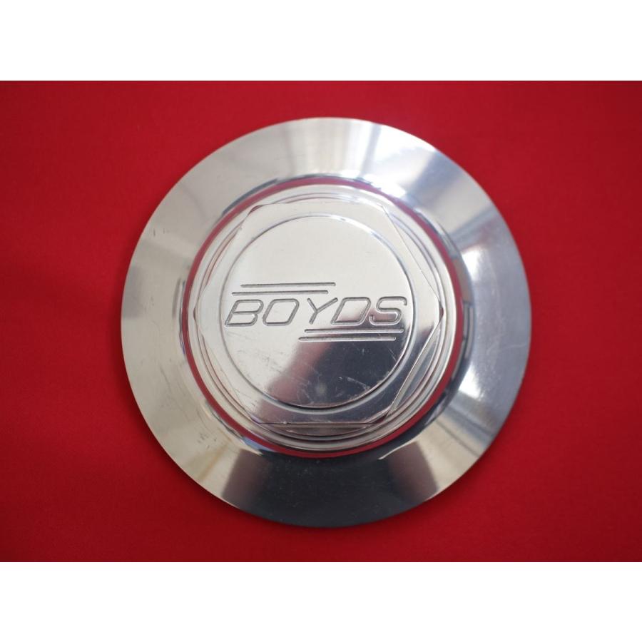 4枚 BOYDS ボイド ビレット 社外 中古 ホイール センターキャップ 