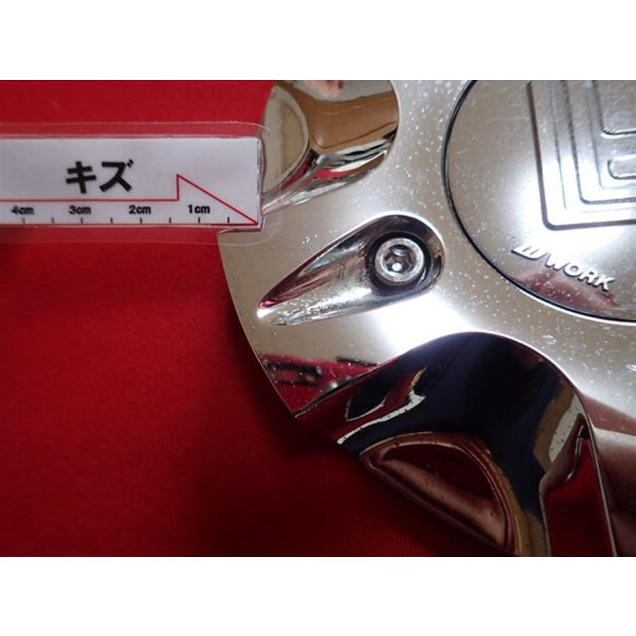 1枚 WORK (ネジ付き) 社外 中古 ホイール センターキャップ センター