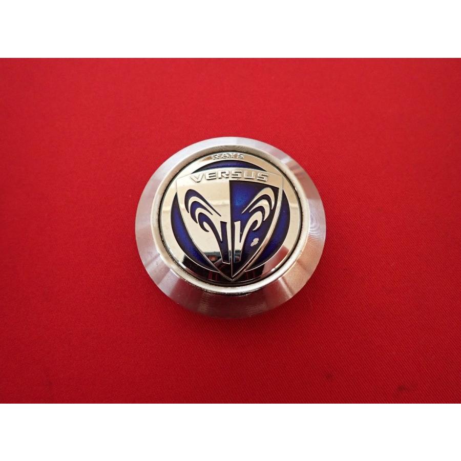 レイズ社外ホイール ステンレスカバー ② 1枚 RAYS VERSUS 社外 中古 ホイール センターキャップ センターカバー