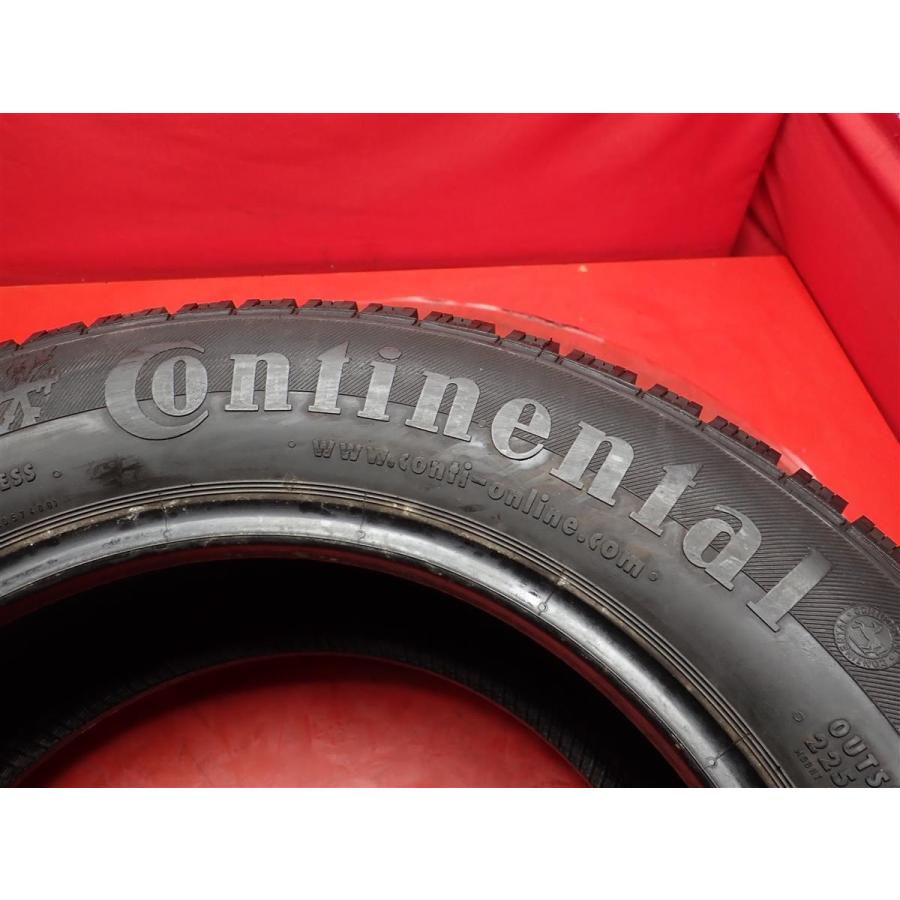 【特価品 希少サイズ】225/60R16 98Q スタッドレスタイヤ 4本セット《コンチネンタル コンチバイキングコンタクト3》9.5/8.5分山 sta16の画像