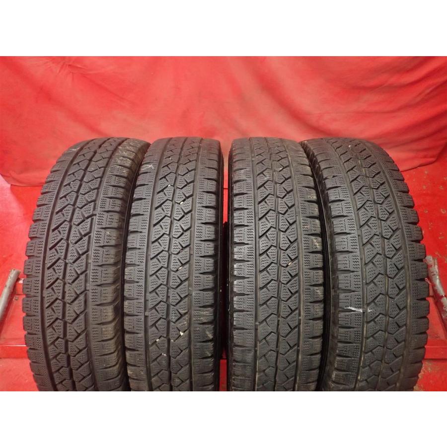 スタッドレス4本 《ブリヂストン》ブリザックVL1 165/R14-8PR 8分山  