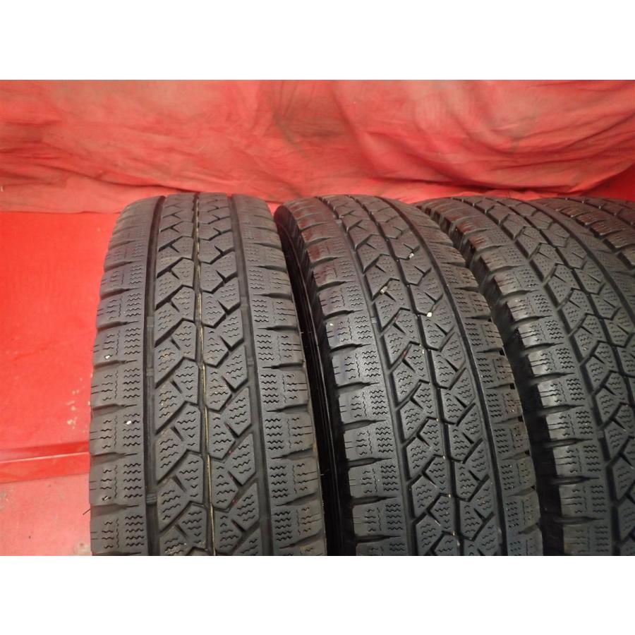 【激安 商用車用】165R14 LT 6PR 4本 冬用 スタッドレスタイヤ《ブリヂストン ブリザック VL1》7分山 AD ボンゴ バネット デリカ 等 sta14の画像