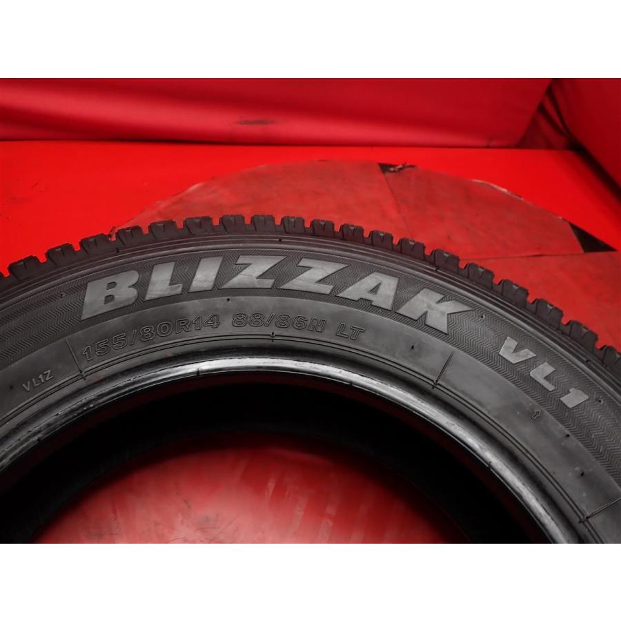 中古スタッドレス 155/80R14 88/86N 4本セット ブリヂストン ブリザック VL1 BRIDGESTONE BLIZZAK VL1 8分山★stati14 サクシード｜taiheishopping｜10