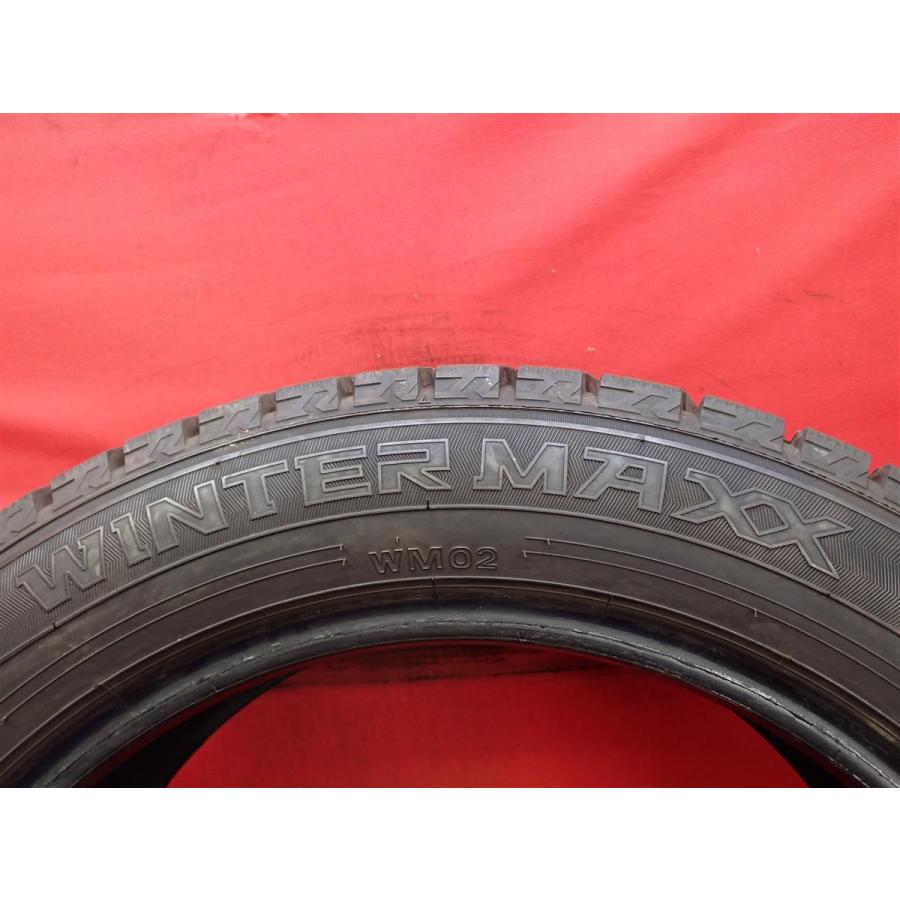 【品薄サイズ】205/55R17 91Q スタッドレスタイヤ 単品1本《ダンロップ ウィンターマックス02 WM02》9.0分山 バリ溝 バリ山 sta17の画像