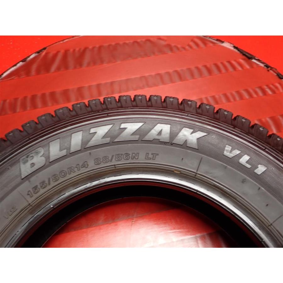 良品】155/80R14 88/86N LT スタッドレスタイヤ 4本《ブリヂストン