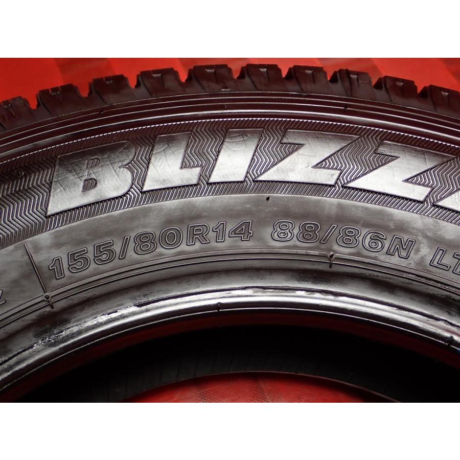 良品】155/80R14 88/86N LT スタッドレスタイヤ 4本 ブリヂストン 