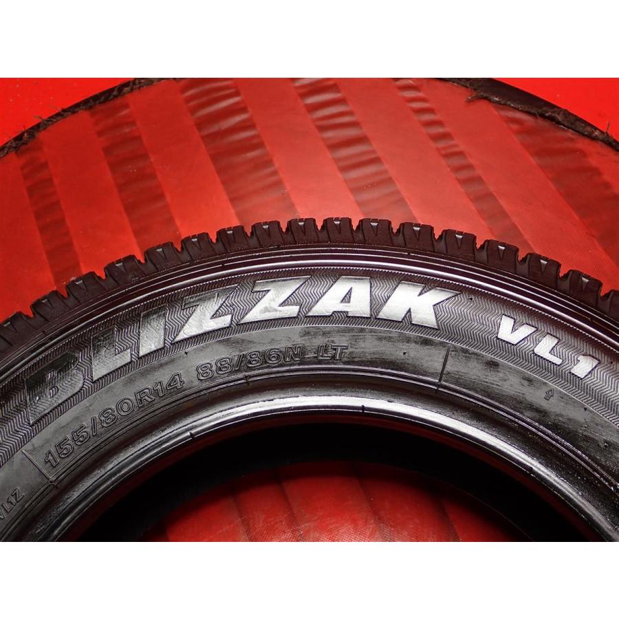 激安】155/80R14 88/86N LT スタッドレスタイヤ 4本《ブリヂストン 