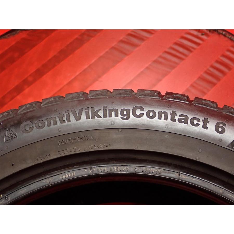 【激安 特価品】245/45R17 99T スタッドレスタイヤ 4本セット《コンチネンタル コンチバイキングコンタクト6》7.0/6.5分山 sta17の画像