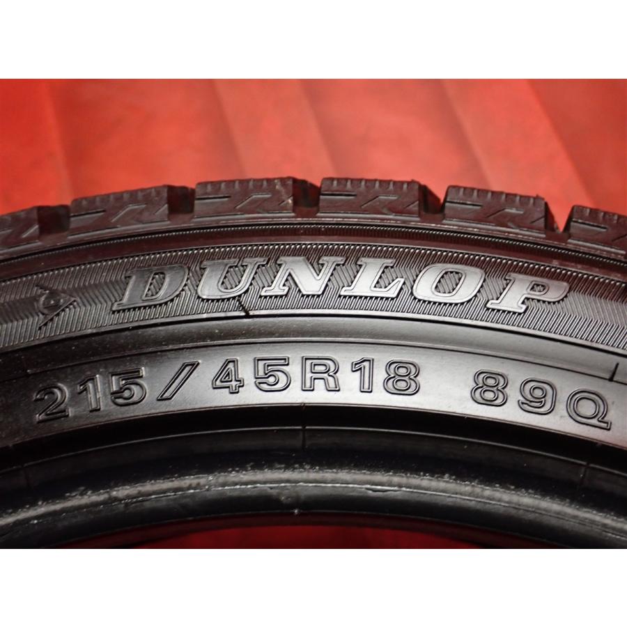 【お値打ち】215/45R18 89Q 2本 冬用 スタッドレスタイヤ 《ダンロップ ウィンターマックス 02 WM02》 9.0分山 プリウスα MAZDA3 sta18_8
