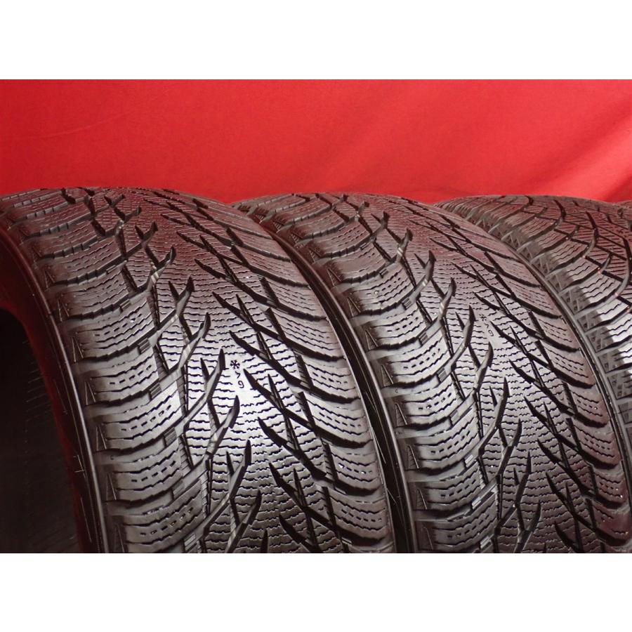 【前後異サイズ】前205/50R17 93R 後225/45R17 94T スタッドレスタイヤ 4本《ノキアン ハッカペリッタ 前 R3/後 R5》8.5/9.0分山 sta17の画像
