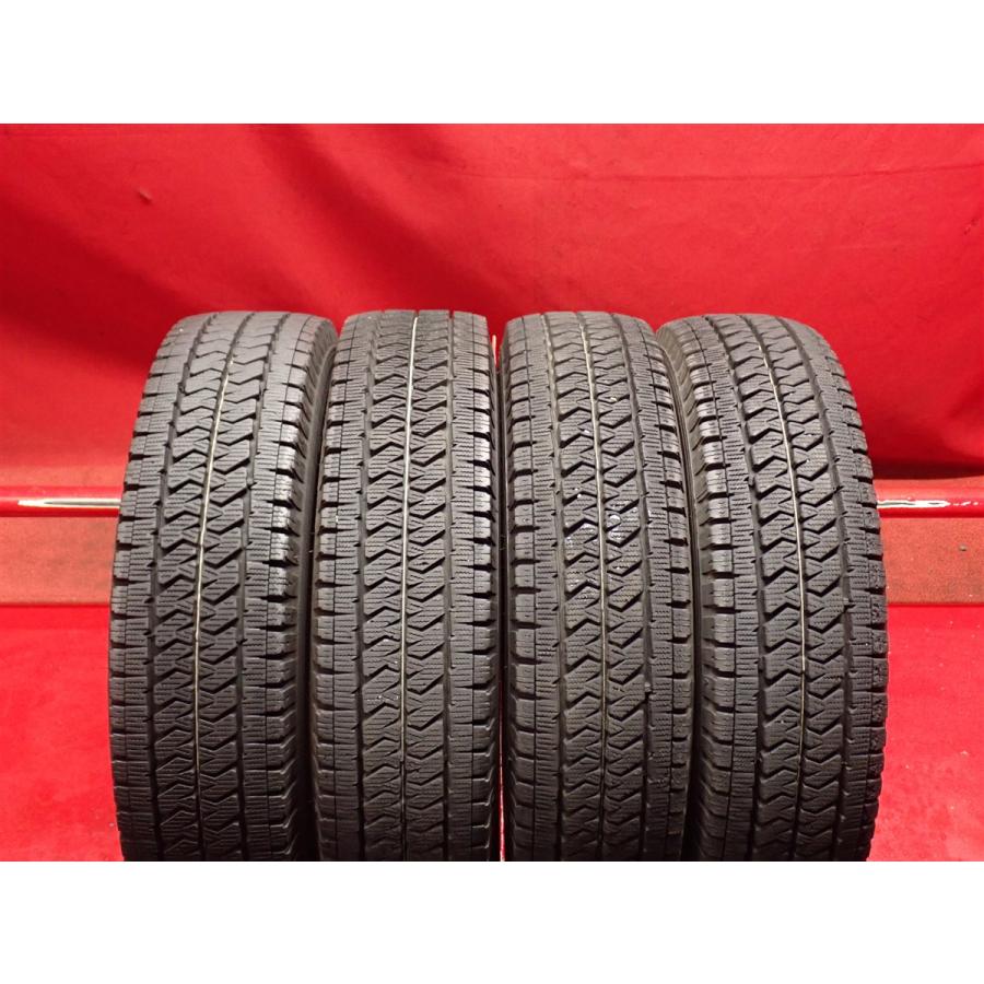中古スタッドレスタイヤ4本！145/80R12 80/78N BS VL10 良山】145/80R12 80/78N LT 4本 冬用 スタッドレスタイヤ