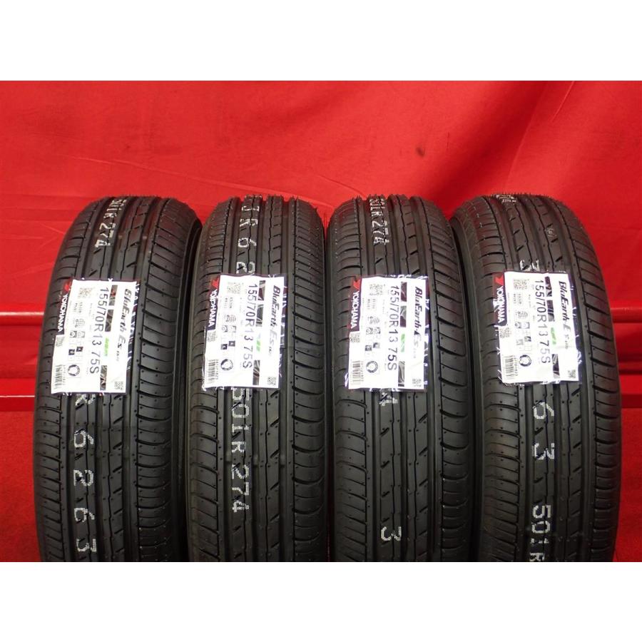 中古タイヤ 155/70R13 75S 4本セット ヨコハマ ブルーアース ES ES32  