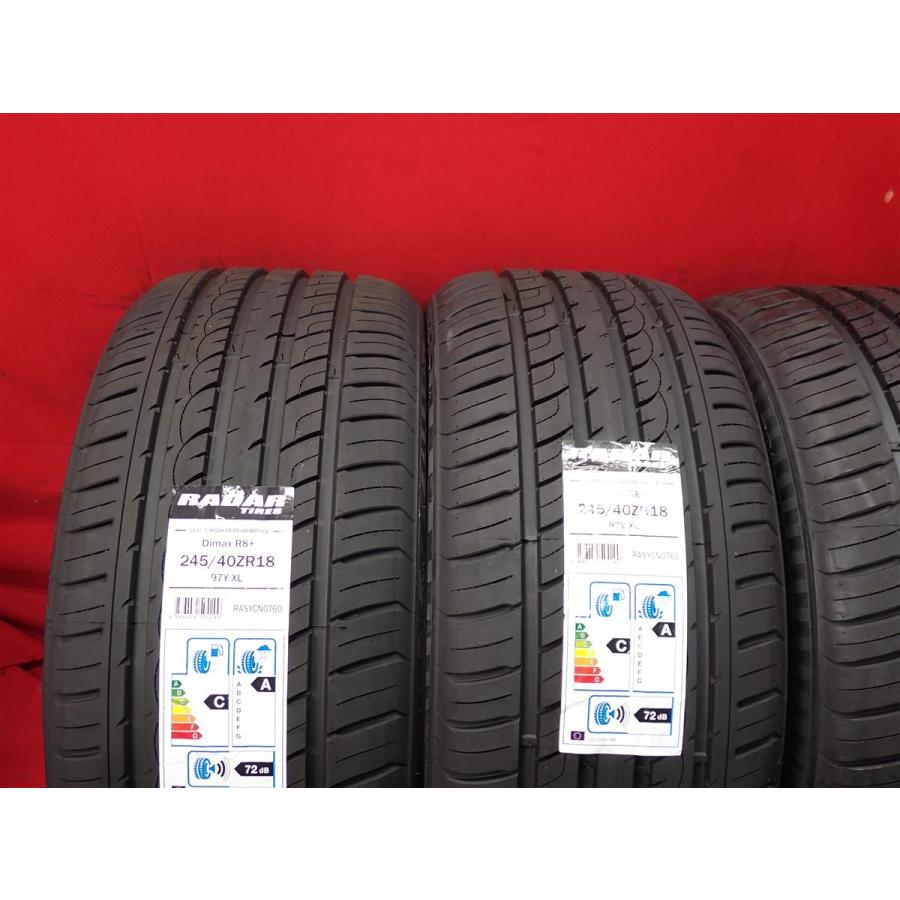 未使用品 前後異サイズ】前245/40R18 97Y 後275/35R18 99Y《レーダー 