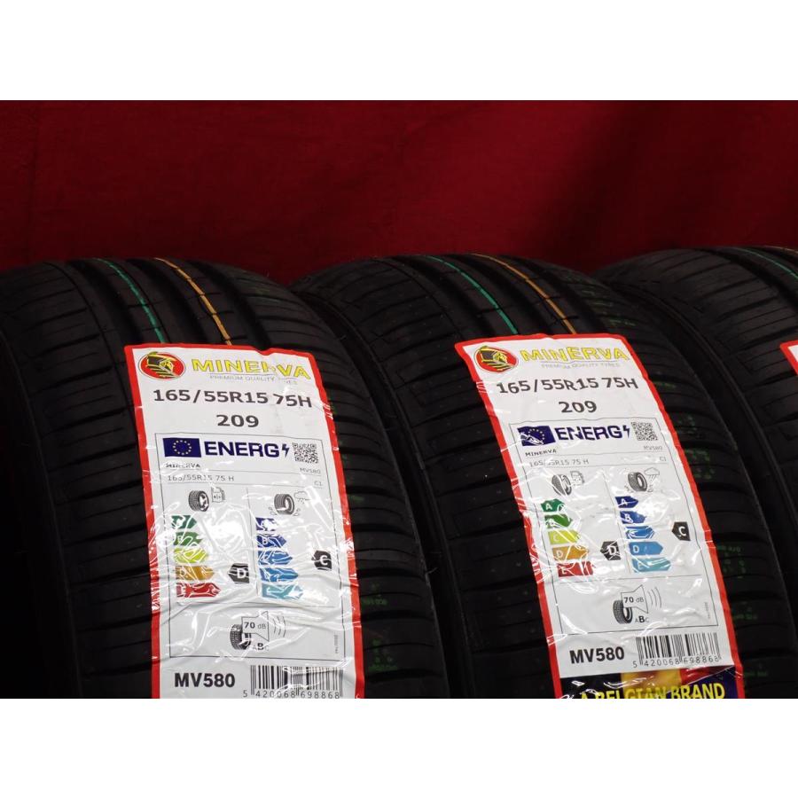 新品未使用 4本セット】ミネルバ 209 [165/55R15 75H] 軽自動車用