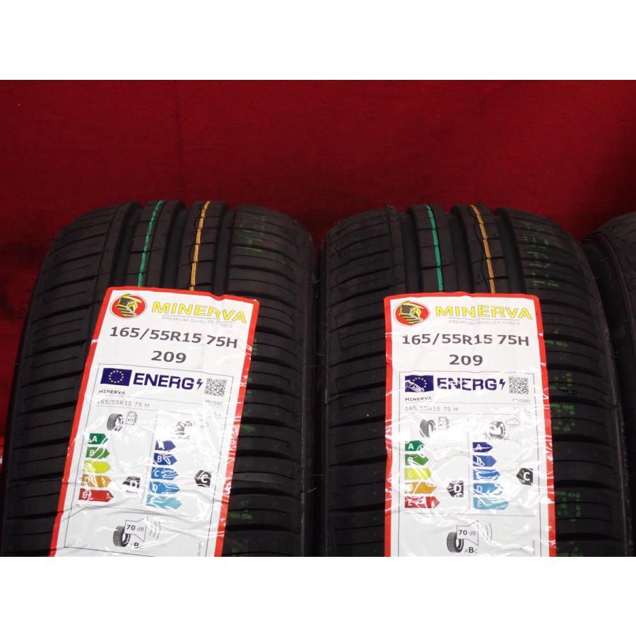 新品未使用 4本セット】ミネルバ 209 [165/55R15 75H] 軽自動車用