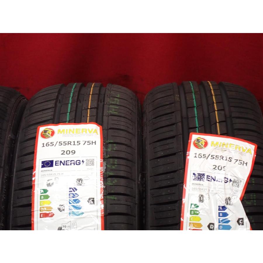 新品未使用 4本セット】ミネルバ 209 [165/55R15 75H] 軽自動車用