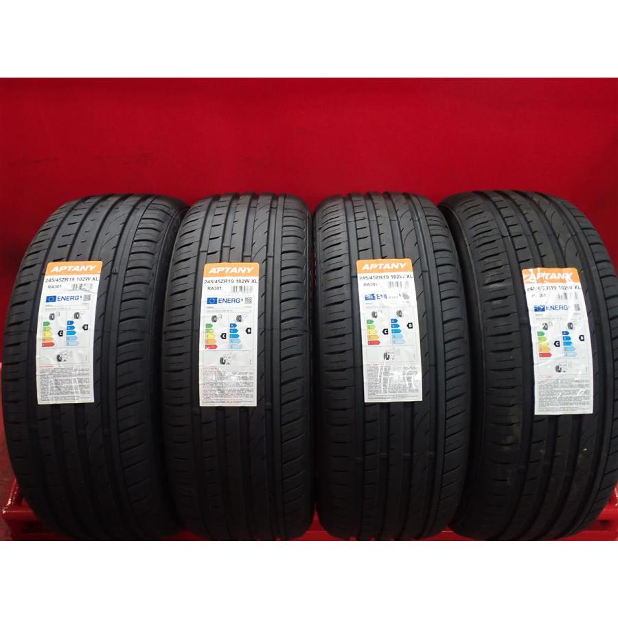 新品未使用】ノーマルタイヤ 4本セット [アプタニー RA301 245/45R19 
