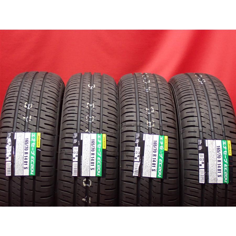 DUNLOP 165/70R 14インチ 4本 22年 ヴィッツ マーチ パッソ DUNLOP
