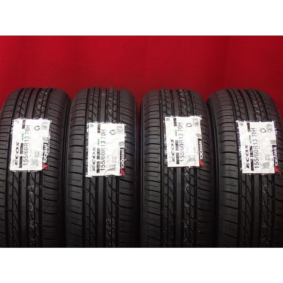 タイヤ4本 《 ヨコハマ 》 DNA エコス ES300 [ 155/60R13 70H ] 10分山 