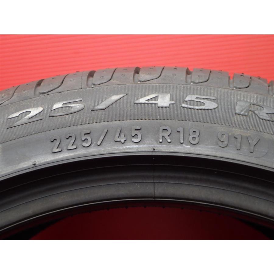 【未当てはめる品 幽客坦々たる】225/45R18 91Y r-f《ピレリ チントゥラート P7》夏タイア 2本仕かける 10.0分山 バリ溝 バリ山 n18