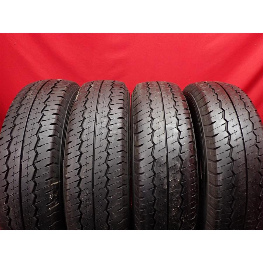 中古タイヤ 165/80R14 97/95N 4本セット ダンロップ SP LT30A DUNLOP SP LT30A 8分山★n14 商用車