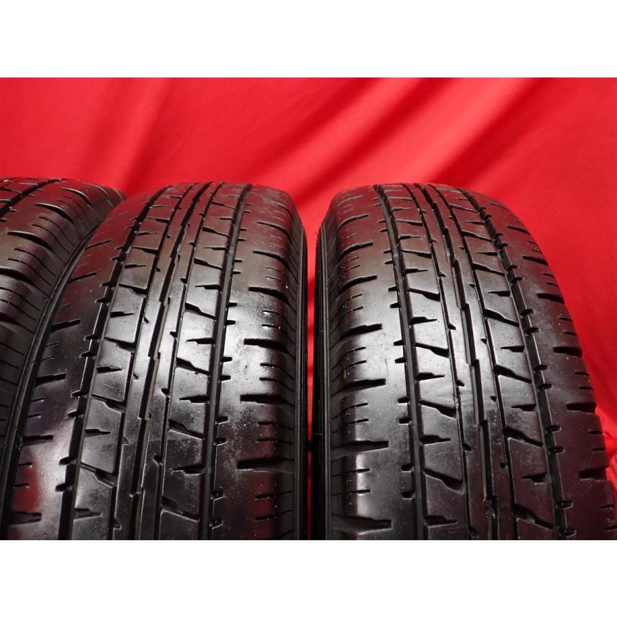 中古タイヤ 185/80R14 102/100N 4本セット ダンロップ エナセーブ 